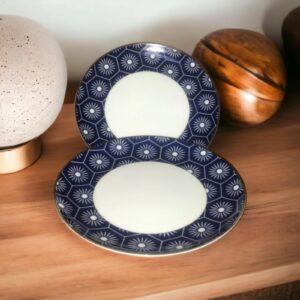 BLUE DESIGN SIDE PLATES