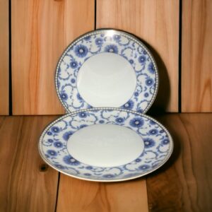 BLUE FLOWERED DINNER PLATES