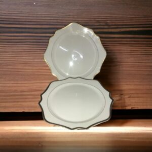 BONE CHINA SUNFLOWER WHITE CHARGER PLATES