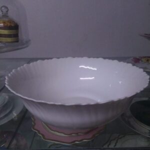 RED BERRY ROUND FRAILED CERAMIC SALAD BOWLS
