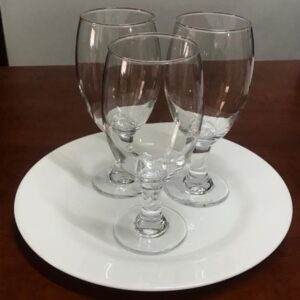CLEAR- WIDE STEM GOBLETS