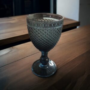 OCEAN BLUE COLOURED GOBLETS
