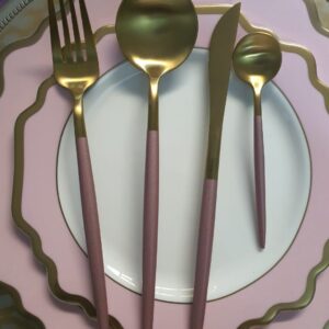 PINK/GOLD CUTLERY