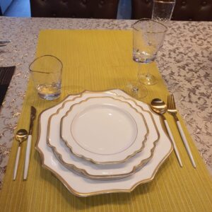 DINNING SUNFLOWER WHITE SET