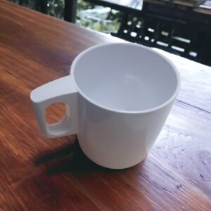 WHITE KIP MELAMINE CUP