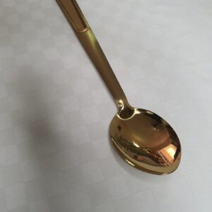 GOLDEN SERVING SPOON